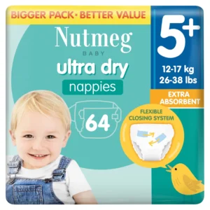 Nutmeg UltraDry Jumbo 5+ (12-17 kg) – 64 vnt