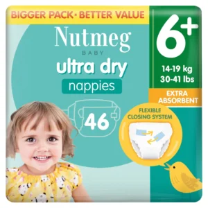 Nutmeg UltraDry Jumbo 6+ (14-19 kg) – 46 vnt