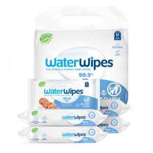 Drėgnos servetėlės WaterWipes Sensitive+, 99.9% vanduo, 60 vnt.