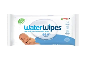Kūdikių servetėlės WaterWipes Sensitive+, 99.9% vanduo, 60 vnt.