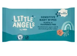 Drėgnos servetėlės Little Angels Plastic‑Free Sensitive, 60 vnt.
