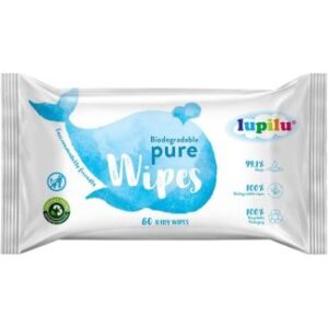 Drėgnos servetėlės Lupilu Pure Wipes Extra Sensitive, 99.4% vanduo, 60 vnt.