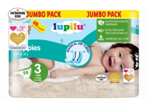 Lupilu Soft&Dry 3 (6-10 kg) – 98 vnt