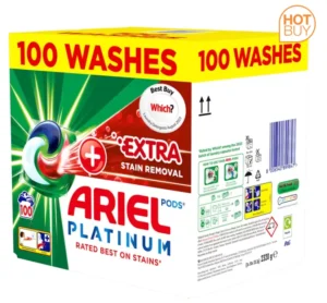 ARIEL +EXTRA PLATINUM Pods skalbimo kapsulės (100 skalbimų)