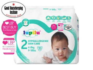 Lupilu Hypoallergenic Skin Care sauskelnės, 2 dydis (4–8 kg), 35 vnt.