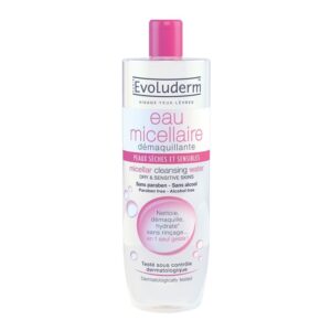 Evoluderm Micellaire micelinis valomasis vanduo sausai ir jautriai odai, 500 ml