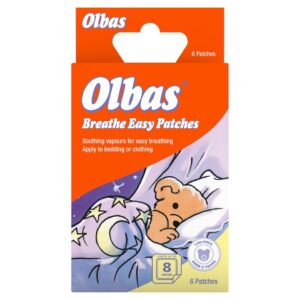 Olbas Breathe Easy Patches kvėpavimo lengvinimo lipdukai, 6 vnt.