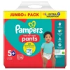 Pampers Baby-Dry sauskelnės-kelnaitės 5+ dydis, 58 vnt. (12–17 kg)