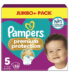 Pampers Premium Protection užsegamos sauskelnės | 5 dydis, 54 vnt. (11–16 kg) | Jumbo+ Pack