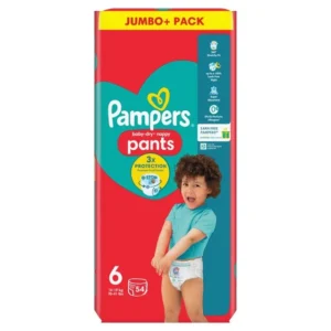 Pampers Baby-Dry sauskelnės-kelnaitės 6 dydis, 54 vnt. (14–19 kg)