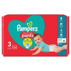 Pampers Baby-Dry Nappy Pants 3 dydis, 44 vnt. (6–11 kg)
