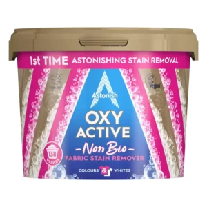 Astonish Oxy Active Non Bio dėmių valiklis, 3 kg (iki 138 skalbimų)
