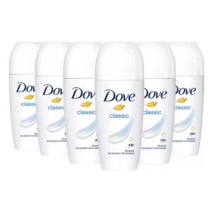 Dove Original Roll-On dezodorantas, 6 x 50 ml