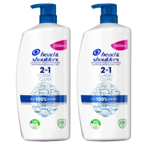Head & Shoulders Classic Clean 2in1 šampūnas-kondicionierius, rinkinys 2 x 1 L